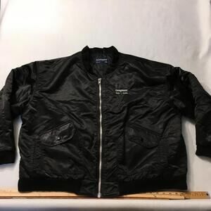 Vintage GRAYBAR TEAM SAFETY BOMBER  Satin Jacket Swingster XXL POLICE SECURITY